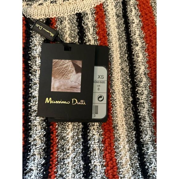 Massimo Dutti Fashion Boho Fringed Striped Yarn Shirt Women S NWT - Picture 3 of 11